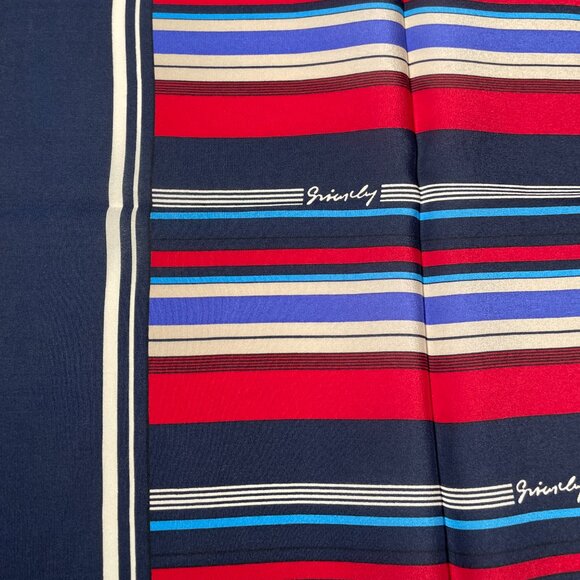 Givenchy Vintage Silk Scarf – Striped Signature Design - Picture 9 of 11